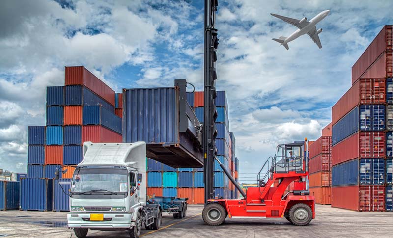 Container Ship In Import Export And Business Logistic.by Crane ,